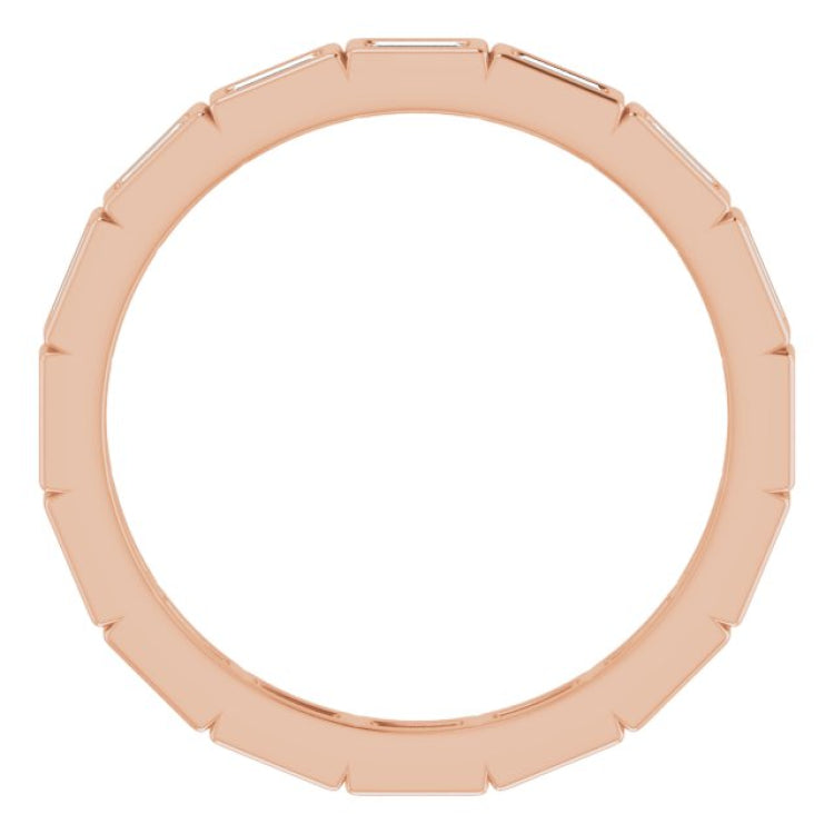 10K Rose Gold 1/3 CTW Natural Diamond Eternity Band Size 5