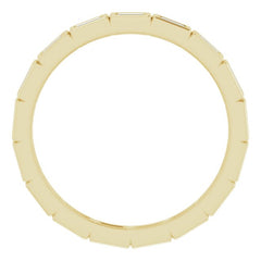 10K Yellow Gold 1/3 CTW Natural Diamond Eternity Band Size 6.75