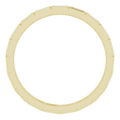 10K Yellow Gold 1/3 CTW Natural Diamond Eternity Band Size 9