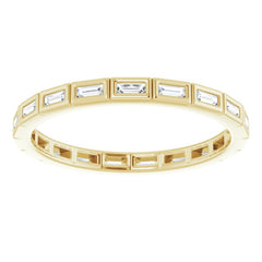 10K Yellow Gold 1/3 CTW Natural Diamond Eternity Band Size 9