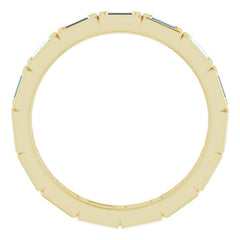 10K Yellow Gold 1/2 CTW Natural Diamond Eternity Band Size 4