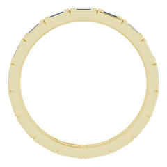 10K Yellow Gold 1/2 CTW Natural Diamond Eternity Band Size 6.75