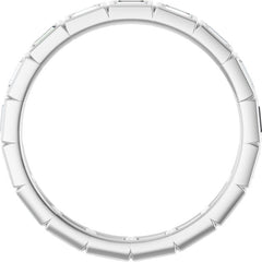 10K White Gold 1/2 CTW Natural Diamond Eternity Band Size 7