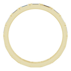 10K Yellow Gold 1/2 CTW Natural Diamond Eternity Band Size 7.5