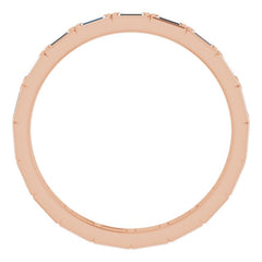 10K Rose Gold 5/8 CTW Natural Diamond Eternity Band Size 8.75