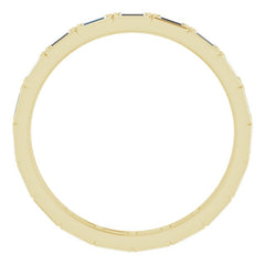 10K Yellow Gold 5/8 CTW Natural Diamond Eternity Band Size 8.75