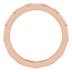 10K Rose Gold 3/8 CTW Natural Diamond Eternity Band Size 4