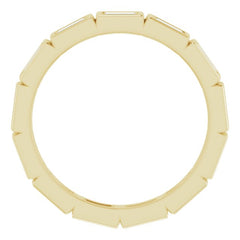 10K Yellow Gold 3/8 CTW Natural Diamond Eternity Band Size 4.75