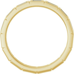 10K Yellow Gold 1/2 CTW Natural Diamond Eternity Band Size 7