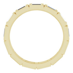 10K Yellow Gold 7/8 CTW Natural Diamond Eternity Band Size 4.5