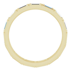 10K Yellow Gold 1 CTW Natural Diamond Eternity Band Size 6.75