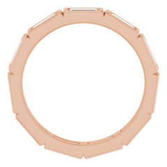 10K Rose Gold 1 1/8 CTW Natural Diamond Eternity Band Size 6