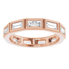10K Rose Gold 1 1/8 CTW Natural Diamond Eternity Band Size 6