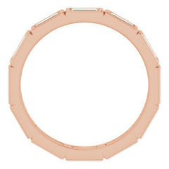 10K Rose Gold 1 1/5 CTW Natural Diamond Eternity Band Size 8