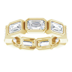 10K Yellow Gold 3 1/6 CTW Natural Diamond Eternity Band Size 4