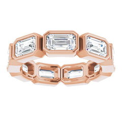 10K Rose Gold 3 1/6 CTW Natural Diamond Eternity Band Size 4.25