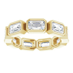 10K Yellow Gold 3 1/6 CTW Natural Diamond Eternity Band Size 5.5