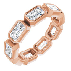 10K Rose Gold 3 1/6 CTW Natural Diamond Eternity Band Size 5.75
