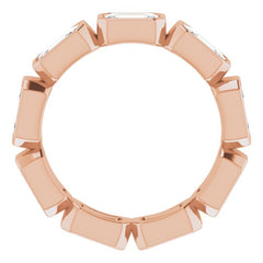 10K Rose Gold 3 1/6 CTW Natural Diamond Eternity Band Size 5.75