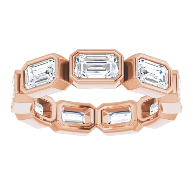 10K Rose Gold 3 1/6 CTW Natural Diamond Eternity Band Size 5.75