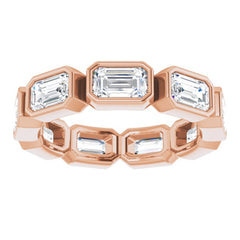 10K Rose Gold 3 1/6 CTW Natural Diamond Eternity Band Size 5.75
