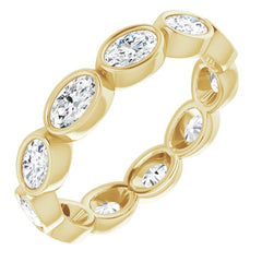 10K Yellow Gold 2 7/8 CTW Natural Diamond Eternity Band Size 9