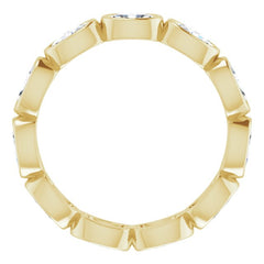 10K Yellow Gold 2 7/8 CTW Natural Diamond Eternity Band Size 9