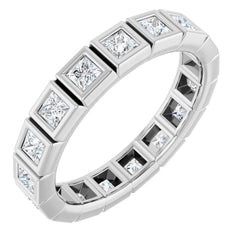 10K White Gold 1 1/5 CTW Natural Diamond Eternity Band Size 7