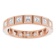 10K Rose Gold 1 1/4 CTW Natural Diamond Eternity Band Size 8