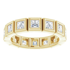 10K Yellow Gold 1 1/3 CTW Natural Diamond Eternity Band Size 4.75