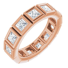 10K Rose Gold 1 3/4 CTW Natural Diamond Eternity Band Size 4