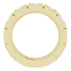 10K Yellow Gold 2 3/8 CTW Natural Diamond Eternity Band Size 5