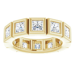 10K Yellow Gold 2 3/8 CTW Natural Diamond Eternity Band Size 5