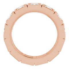 10K Rose Gold 2 5/8 CTW Natural Diamond Eternity Band Size 6.25