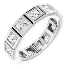 10K White Gold 2 5/8 CTW Natural Diamond Eternity Band Size 6.75