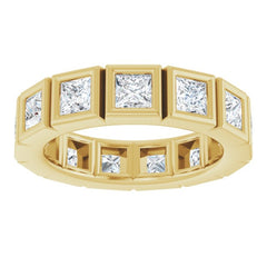 10K Yellow Gold 2 5/8 CTW Natural Diamond Eternity Band Size 7