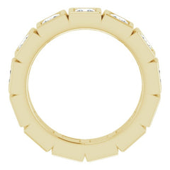 10K Yellow Gold 2 5/8 CTW Natural Diamond Eternity Band Size 7.25