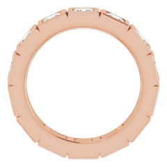 10K Rose Gold 2 3/4 CTW Natural Diamond Eternity Band Size 8.25