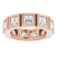 10K Rose Gold 2 3/4 CTW Natural Diamond Eternity Band Size 4.25