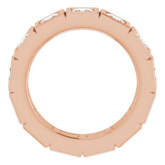 10K Rose Gold 3 1/4 CTW Natural Diamond Eternity Band Size 7.5