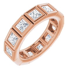 10K Rose Gold 3 1/4 CTW Natural Diamond Eternity Band Size 7.75