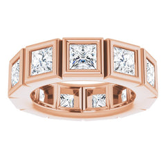 10K Rose Gold 3 1/3 CTW Natural Diamond Eternity Band Size 4.75