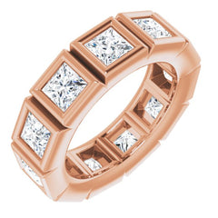 10K Rose Gold 3 1/3 CTW Natural Diamond Eternity Band Size 5.5