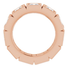 10K Rose Gold 3 1/3 CTW Natural Diamond Eternity Band Size 5.5