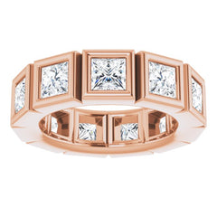 10K Rose Gold 3 1/3 CTW Natural Diamond Eternity Band Size 5.5