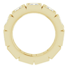 10K Yellow Gold 3 1/3 CTW Natural Diamond Eternity Band Size 5.5