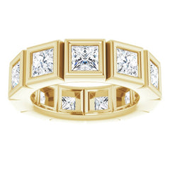 10K Yellow Gold 3 1/3 CTW Natural Diamond Eternity Band Size 5.5