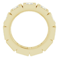 10K Yellow Gold 3 1/3 CTW Natural Diamond Eternity Band Size 5.75