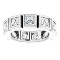 10K White Gold 3 1/3 CTW Natural Diamond Eternity Band Size 6.25