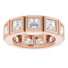 10K Rose Gold 4 1/3 CTW Natural Diamond Eternity Band Size 6